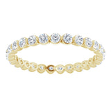 14K Yellow 3/4 CTW Natural Diamond Eternity Band Size 7