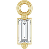 14K Yellow .06 CT Natural Diamond Dangle