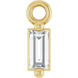 14K Yellow .04 CT Lab-Grown Diamond 2-Prong Dangle