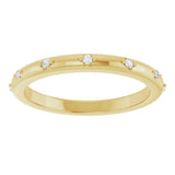 14K Yellow Gold .05 CTW Natural Diamond Eternity Band Size 5.5