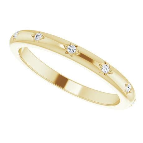 14K Yellow .06 CTW Natural Diamond Eternity Band