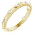 14K Yellow .06 CTW Natural Diamond Eternity Band Size 4