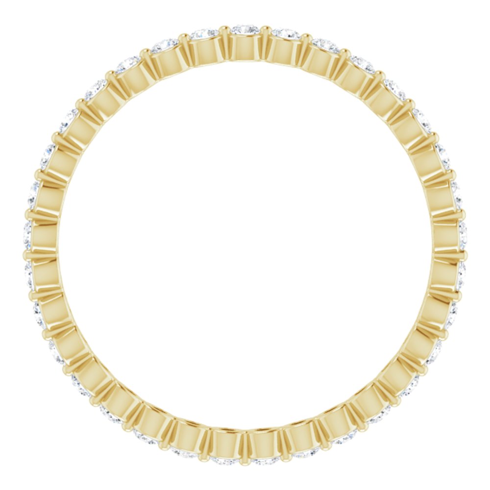 14K Yellow 3/8 CTW Natural Diamond Eternity Band