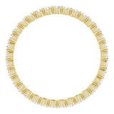14K Yellow 3/8 CTW Natural Diamond Eternity Band