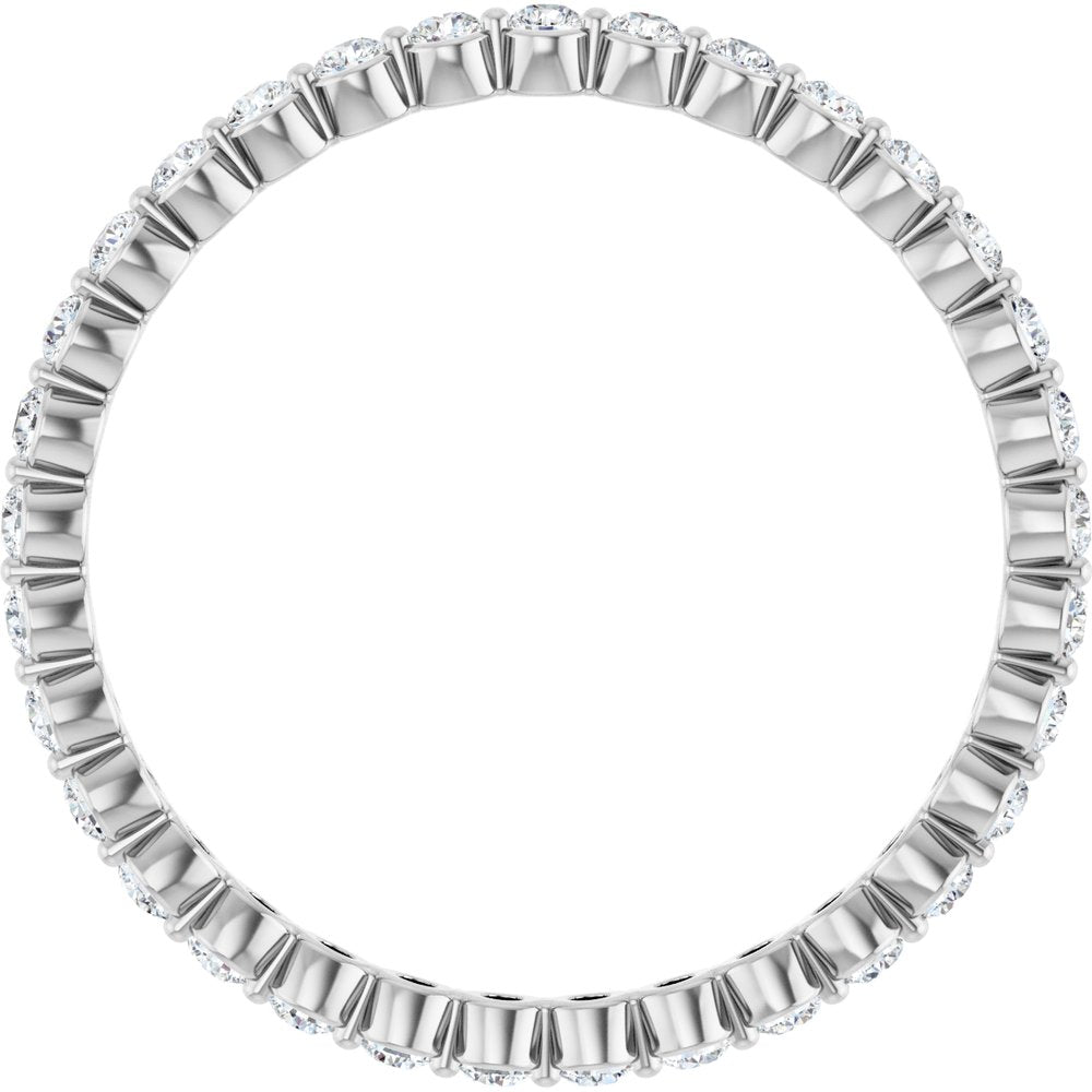 14K White Gold 1/2 CTW Lab-Grown Diamond  Eternity Band