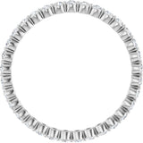 14K White Gold 1/2 CTW Lab-Grown Diamond  Eternity Band