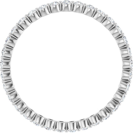 14K White Gold 1/2 CTW Lab-Grown Diamond  Eternity Band