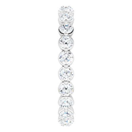 14K White Gold 1 1/4 CTW Lab-Grown Diamond  Eternity Band