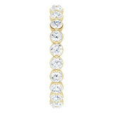 14K Yellow Gold 1 1/3 CTW Lab-Grown Diamond  Eternity Band
