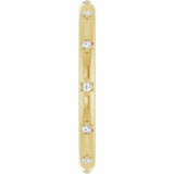 14K Yellow Gold .05 CTW Natural Diamond Eternity Band Size 5.5
