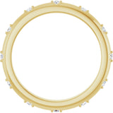14K Yellow .06 CTW Natural Diamond Eternity Band