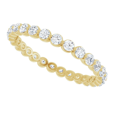 14K Yellow Gold 3/4 CTW Lab-Grown Diamond  Eternity Band