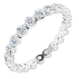 14K White Gold 1 1/3 CTW Natural Diamond Eternity Band Size 7