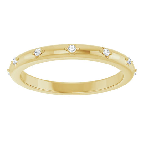 14K Yellow .06 CTW Natural Diamond Eternity Band