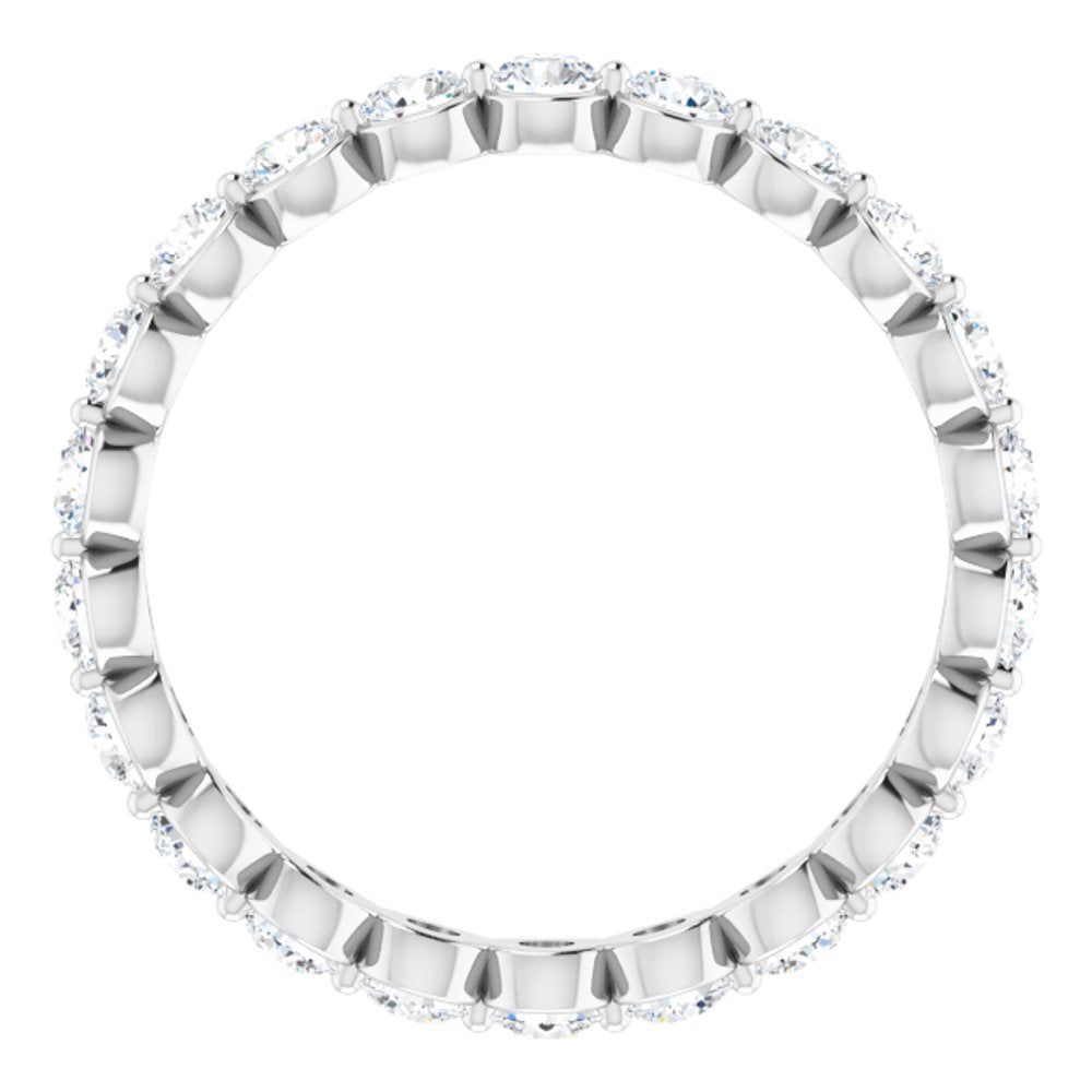 14K White 1 1/4 CTW Lab-Grown Diamond  Eternity Band