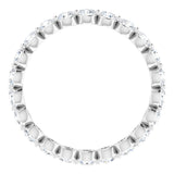 14K White 1 1/4 CTW Lab-Grown Diamond  Eternity Band