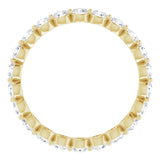 14K Yellow Gold 1 1/3 CTW Lab-Grown Diamond  Eternity Band