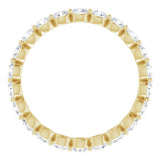 14K Yellow Gold 1 1/3 CTW Lab-Grown Diamond  Eternity Band