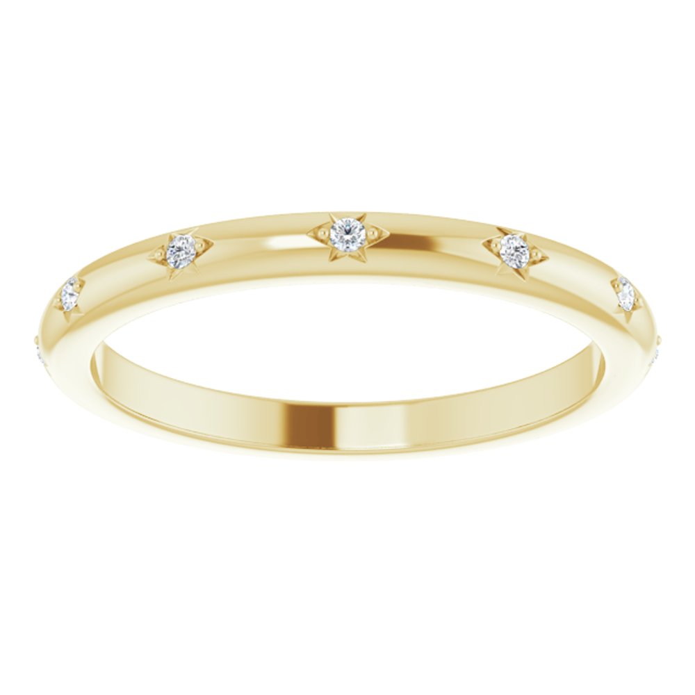 14K Yellow .06 CTW Natural Diamond Eternity Band