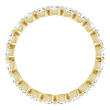 14K Yellow 1 1/4 CTW Natural Diamond Eternity Band Size 6