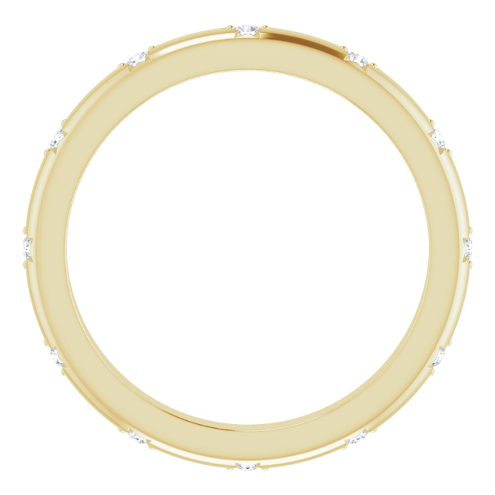 14K Yellow .06 CTW Natural Diamond Eternity Band