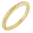 14K Yellow Gold .05 CTW Natural Diamond Eternity Band Size 5.5
