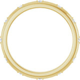 14K Yellow Gold .05 CTW Natural Diamond Eternity Band Size 7
