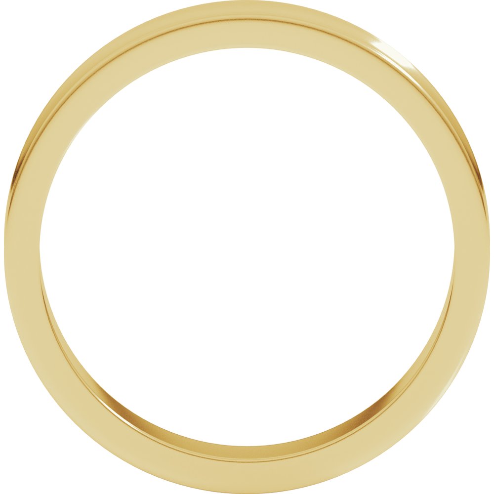 14K Yellow 4 mm Concave Light Band