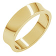 14K Yellow 5 mm Lightweight Concave Band Size 8