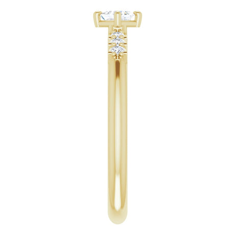 14K Yellow Gold 1/4 CTW Natural Diamond Stackable Ring