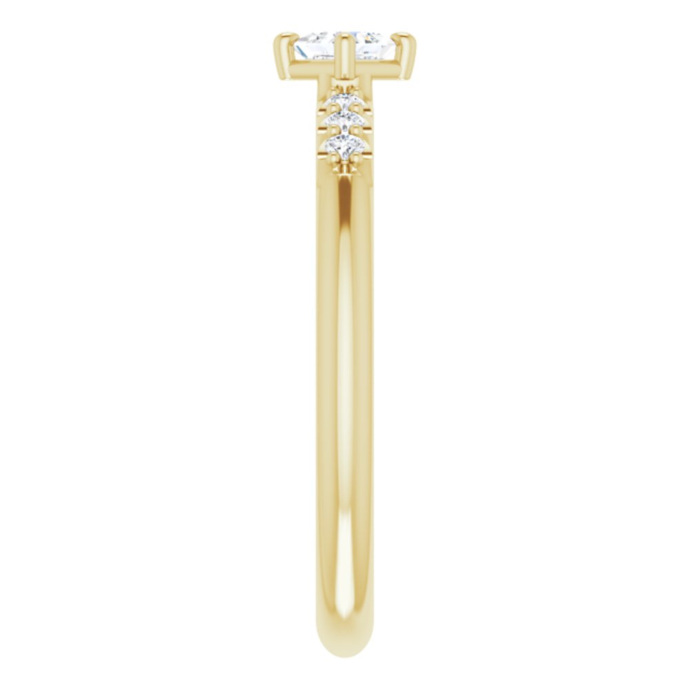 14K Yellow Gold 1/4 CTW Natural Diamond Stackable Ring