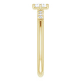 14K Yellow Gold 1/4 CTW Natural Diamond Stackable Ring