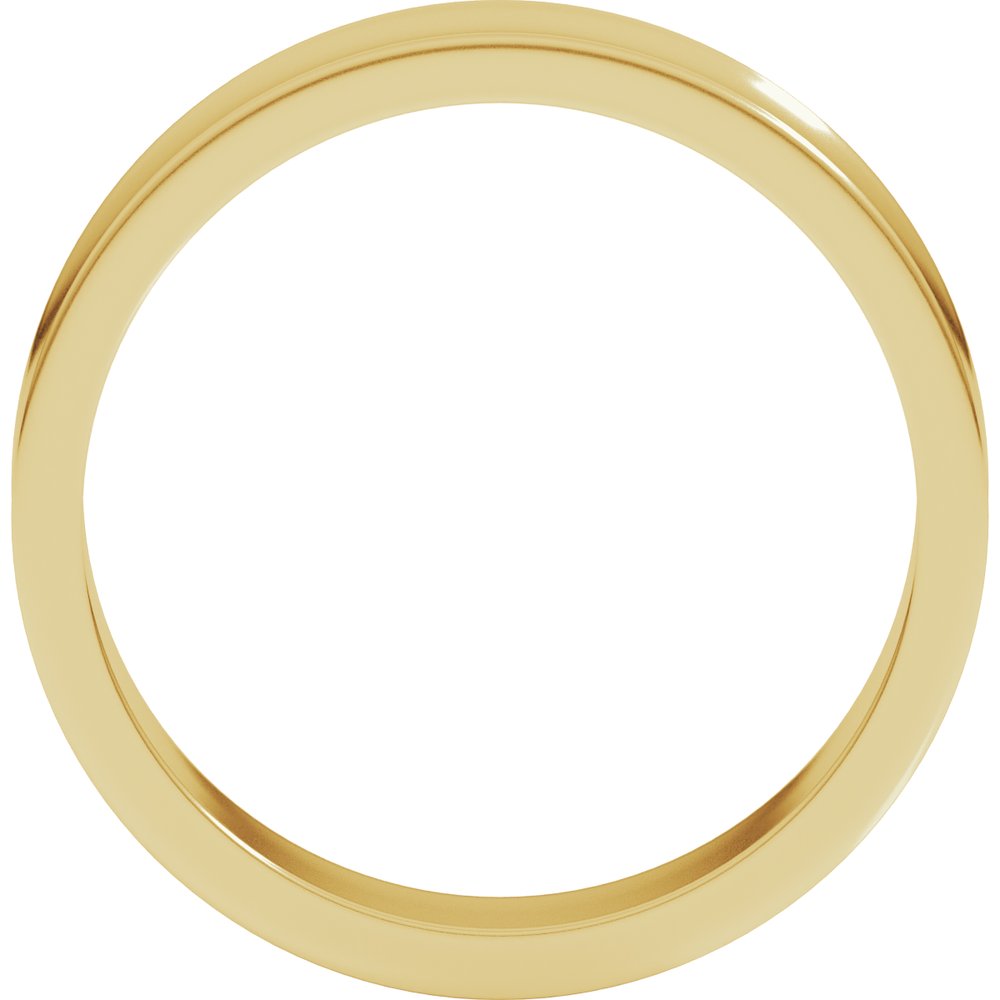 10K Yellow 5 mm Lightweight Concave Band Size 6.5