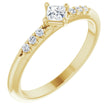 14K Yellow Gold 1/4 CTW Natural Diamond Stackable Ring