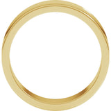 10K Yellow 6 mm Lightweight Concave Band Size 7