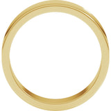 14K Yellow 6 mm Concave Light Band Size 11