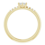 14K Yellow Gold 1/4 CTW Natural Diamond Stackable Ring