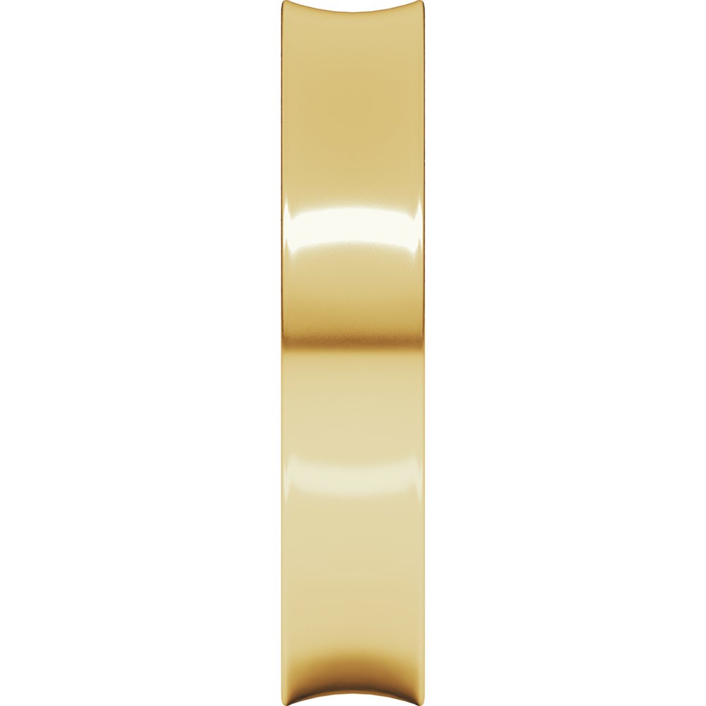 14K Yellow 4 mm Concave Light Band