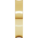 14K Yellow 4 mm Concave Light Band