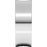 10K White 7 mm Lightweight Concave Band Size 8