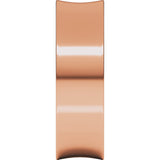 14K Rose 6 mm Lightweight Concave Band Size 10