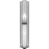 Sterling Silver 4 mm Double Milgrain Comfort-Fit Half Round Band Size 11
