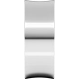 14K White 8 mm Comfort-Fit Concave Band