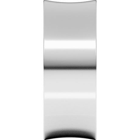 14K White Gold 8 mm Comfort-Fit Concave Band Size 6.5