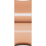 14K Rose 8 mm Comfort-Fit Concave Band Size 7
