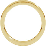 14K Yellow 4 mm Comfort-Fit Concave Band Size 7.5