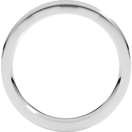 Platinum 4 mm Comfort-Fit Concave Band Size 8