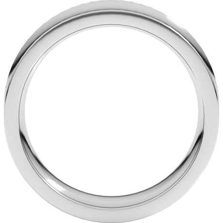 14K White Gold 7 mm Comfort-Fit Concave Band Size 9