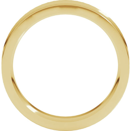 14K Yellow 5 mm Comfort-Fit Concave Band Size 11