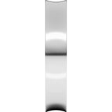 Sterling Silver 4 mm Comfort-Fit Concave Band Size 9